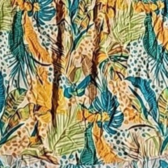 CATO Women's XL Multicolor Patterned Pullover Smock Detail Top w/Wide Sleeves - Picture 4 of 14